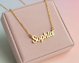 Custom Letter Name Silver Necklace Custom Letter Name Silver Necklace