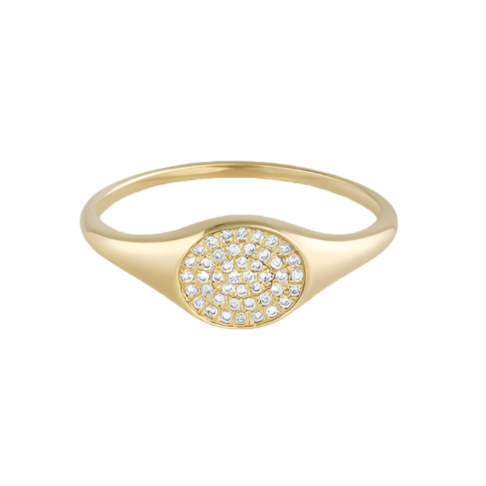 Dazzle Disc Sterling Silver Ring for Women Dazzle Disc Sterling Silver Ring for Women