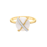 Pearl Orbit Sterling Silver Ring for Women Pearl Orbit Sterling Silver Ring for Women