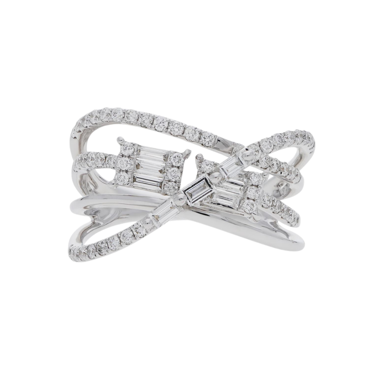 Glam Twist Sterling Silver Ring for Women Glam Twist Sterling Silver Ring for Women