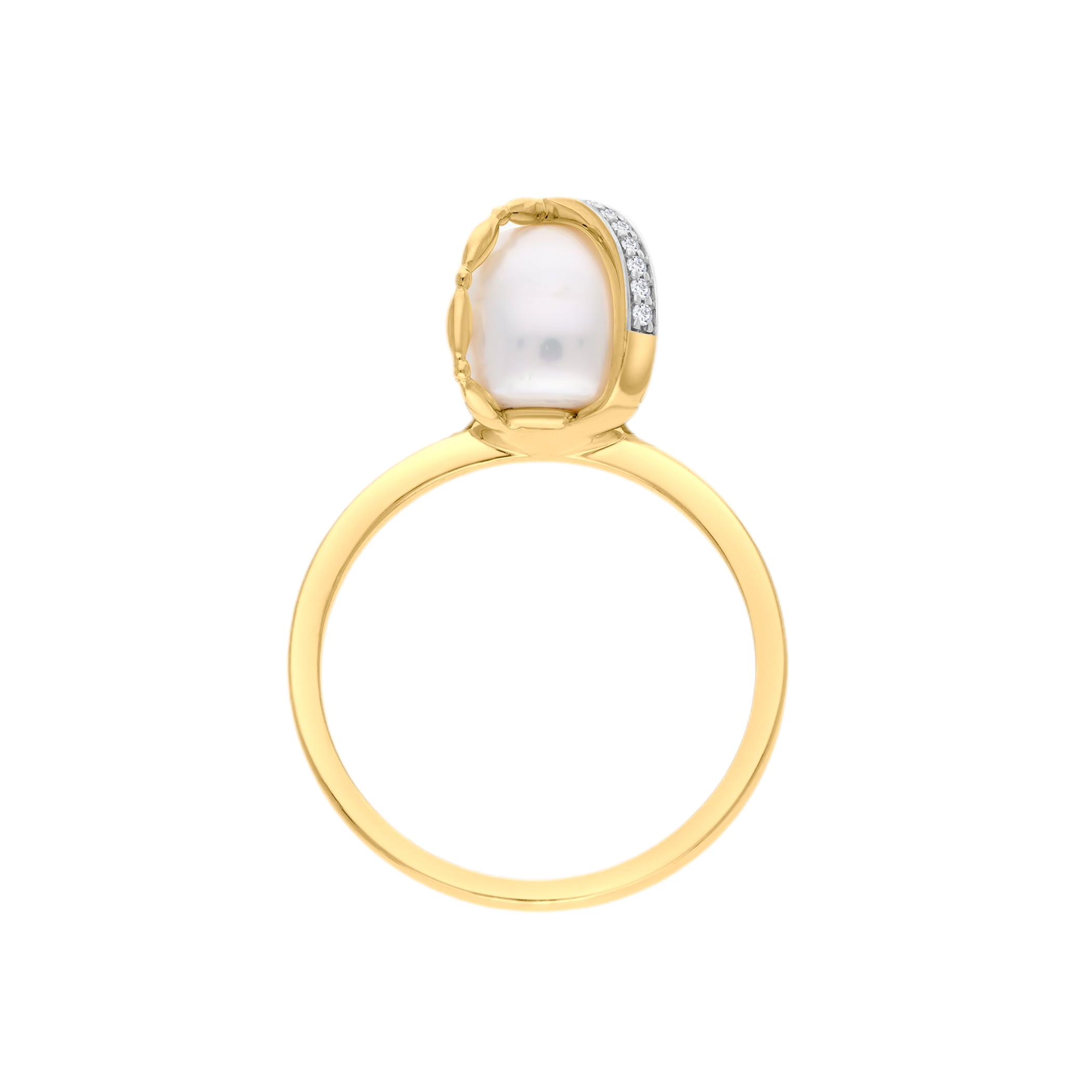 Pearl Orbit Sterling Silver Ring for Women Pearl Orbit Sterling Silver Ring for Women
