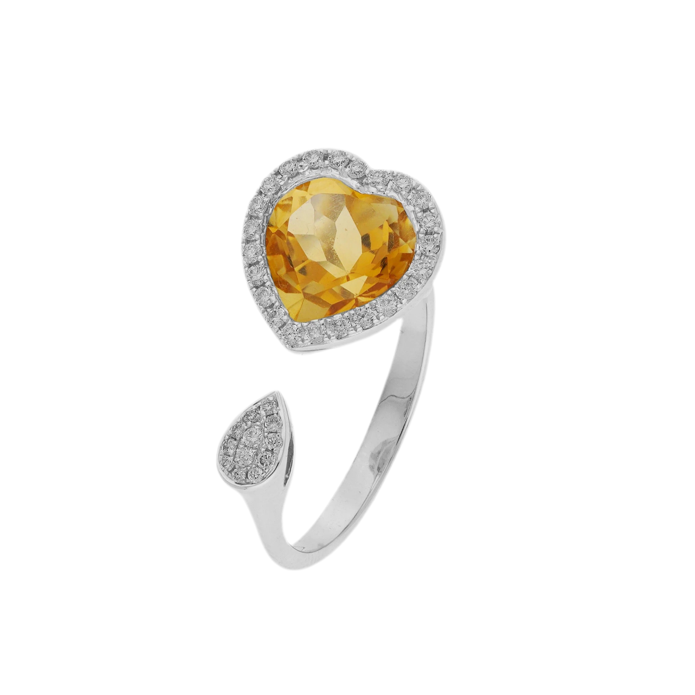 Heart of Gold Sterling Silver Ring for Women Heart of Gold Sterling Silver Ring for Women