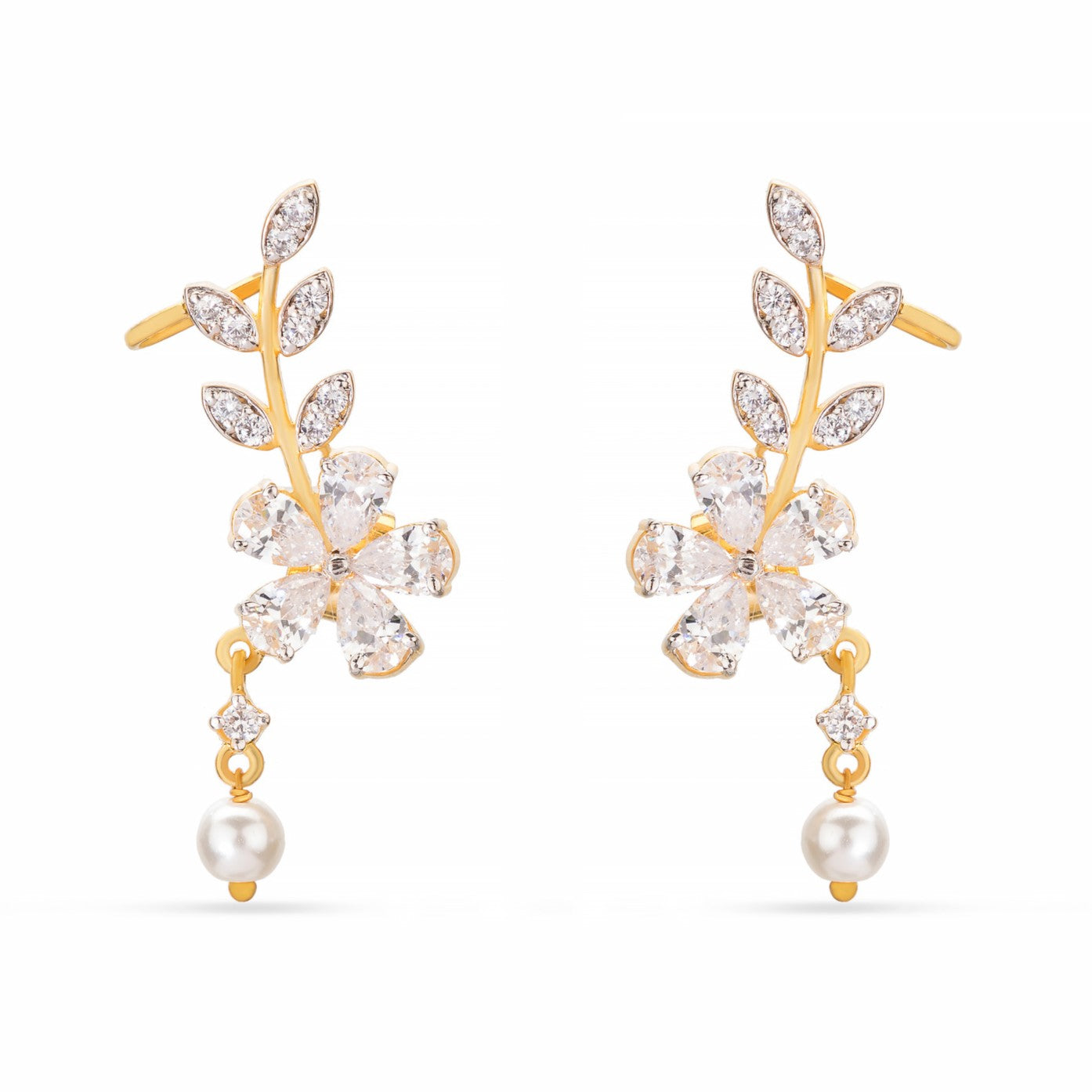 Flower leaf design earrings photo Flower leaf design earrings photo
