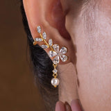 Flower leaf earrings for girls and women Flower leaf earrings for girls and women