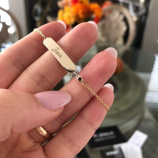 Custom Letter Name Silver Bracelet