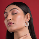 Luxaore Diamond plated pure silver earrings low price Luxaore Diamond plated pure silver earrings low price
