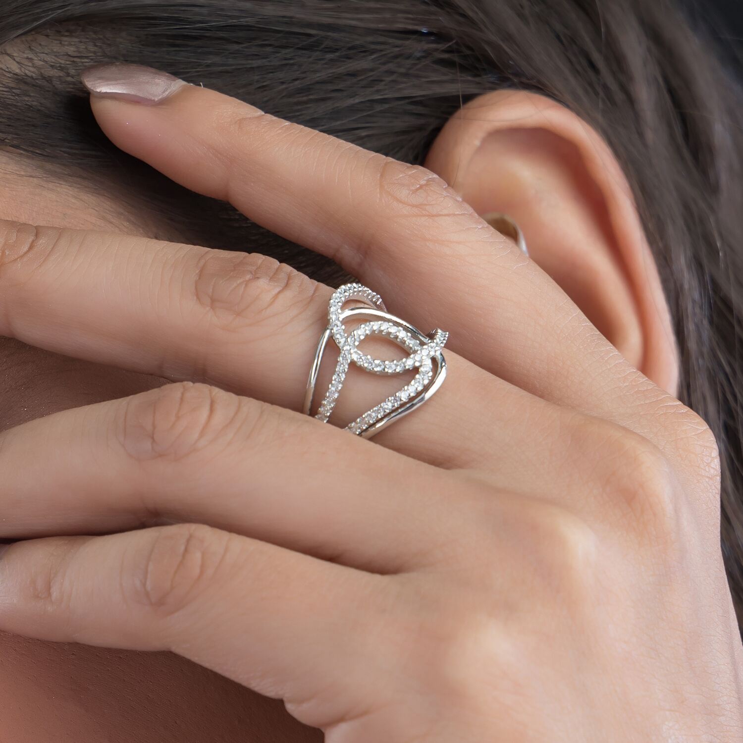 Luxaore silver ring for girls and women  Luxaore silver ring for girls and women