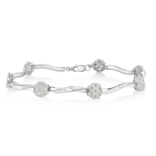 Couture Oval Sterling Silver Bracelet for Women