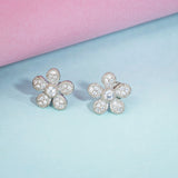 luxaore Flower design chandi ki earring for girls luxaore Flower design chandi ki earring for girls