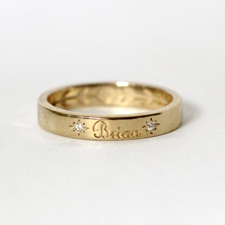 Custom Letter Name Silver Ring Custom Letter Name Silver Ring