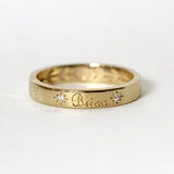 Custom Letter Name Silver Ring Custom Letter Name Silver Ring