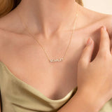 Custom Letter Name Silver Necklace Custom Letter Name Silver Necklace