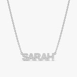 Custom Letter Name Silver Necklace Custom Letter Name Silver Necklace