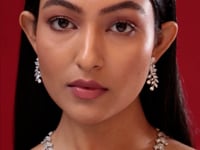 Crystal Sterling Silver Necklace Set For Women Crystal Sterling Silver Necklace Set For Women