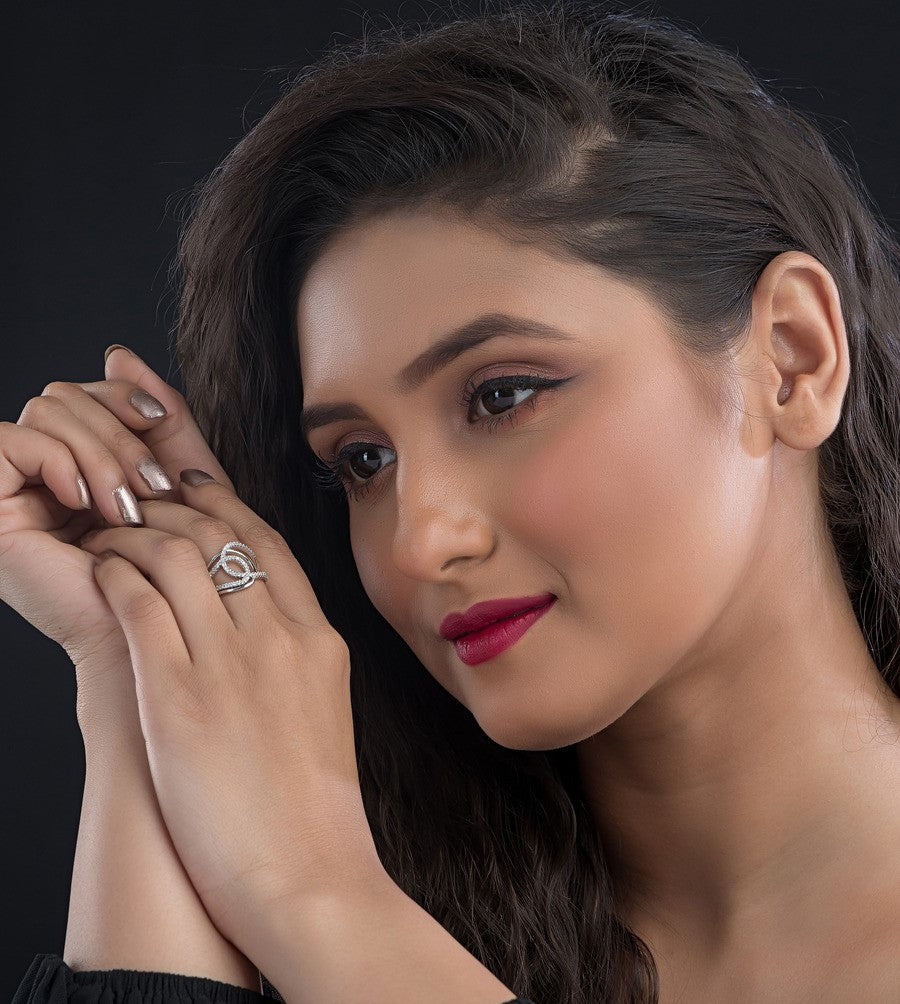 Luxaore pure silver ring for women for special events Luxaore pure silver ring for women for special events