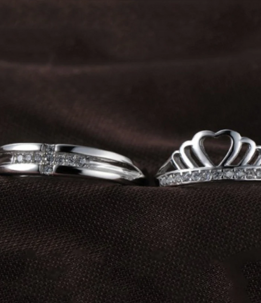 Royal Bond Silver Couple Ring