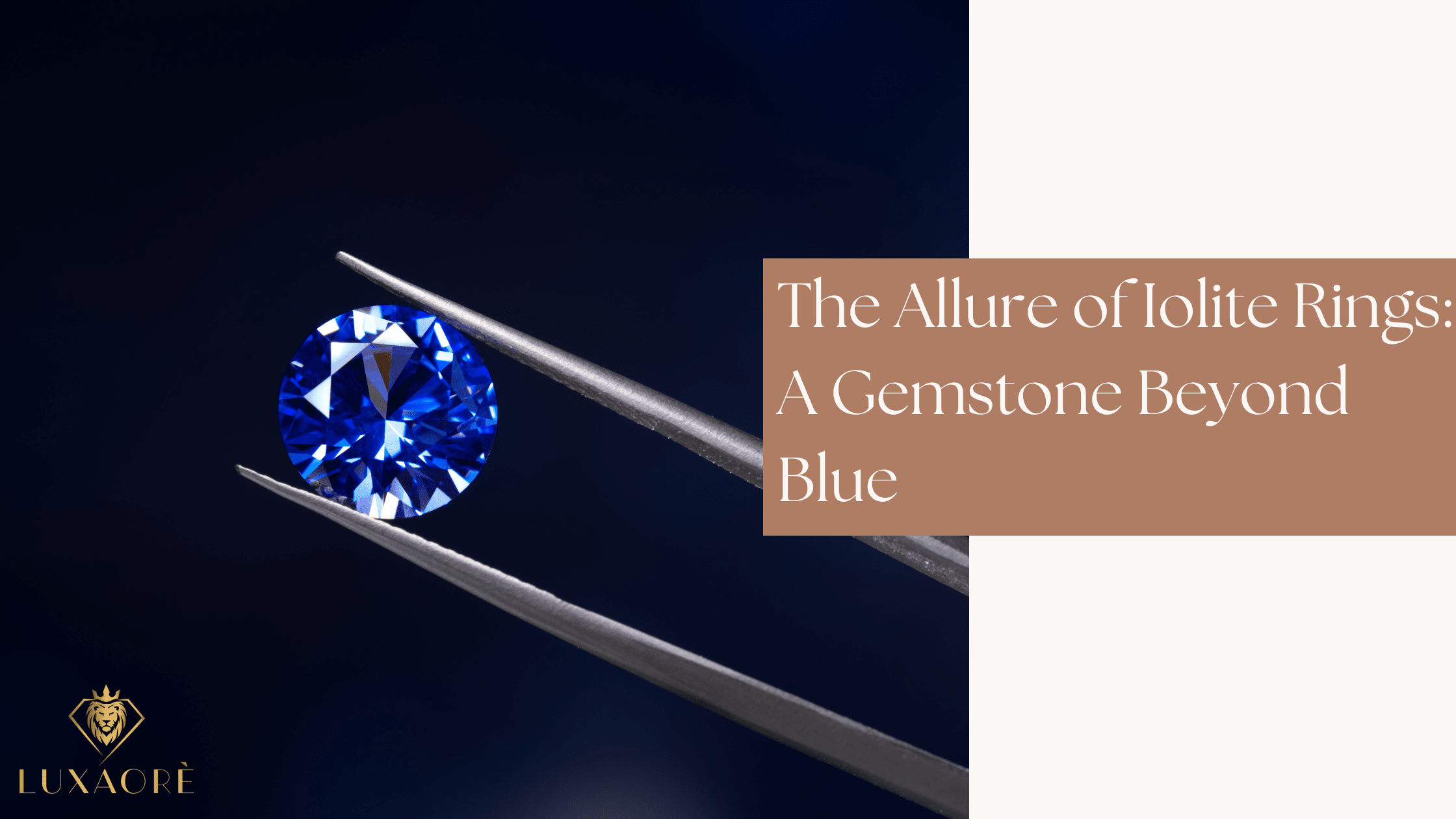 Iolite Rings: Embracing the Ethereal Charm- Luxaore