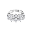 Infinite Halo Sterling Silver Ring for Women