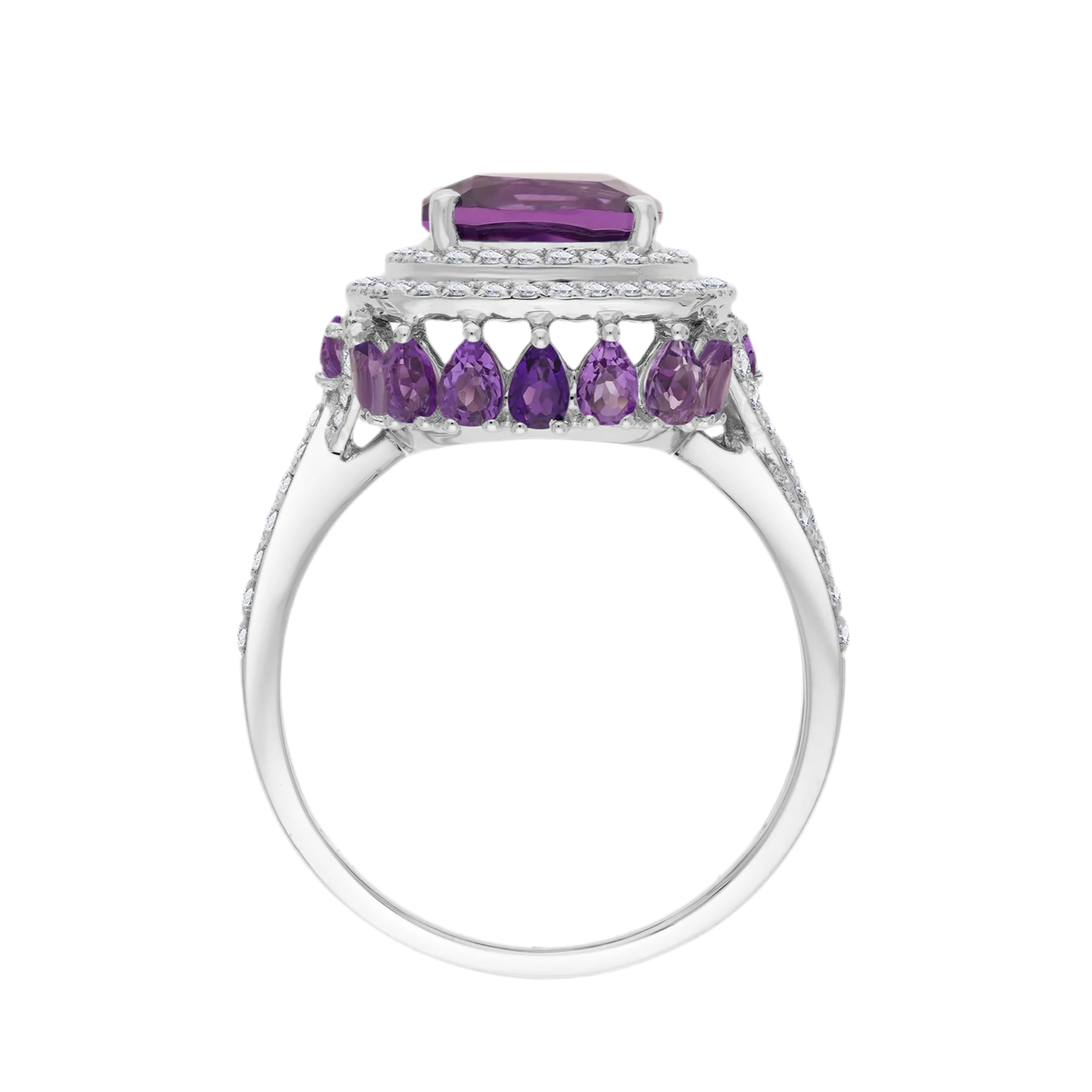 Royal Orchid Sterling Silver Ring for Women