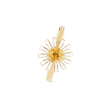 Citrine Bloom Sterling Silver Ring for Women