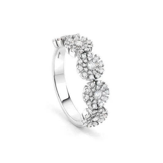 Radiant Path Sterling Silver Ring for Women
