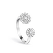 Open Daisy Sterling Silver Ring for Women