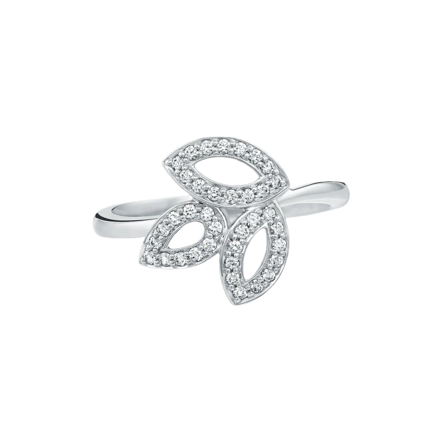 TriLeaf Sterling Silver Ring for Women