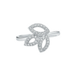 TriLeaf Sterling Silver Ring for Women