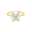 Pearl Orbit Sterling Silver Ring for Women
