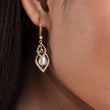 925 Sterling Silver Gold-Plated Stone Studded earrings