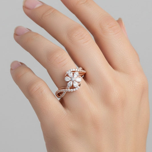 Voile de Lune Sterling Silver Ring for Women