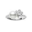 Pearl Glam Sterling Silver Ring for Women