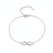 Aeterna Silver Anklet for women 