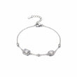 Art Deco Horizon Silver Bracelet For Women 
