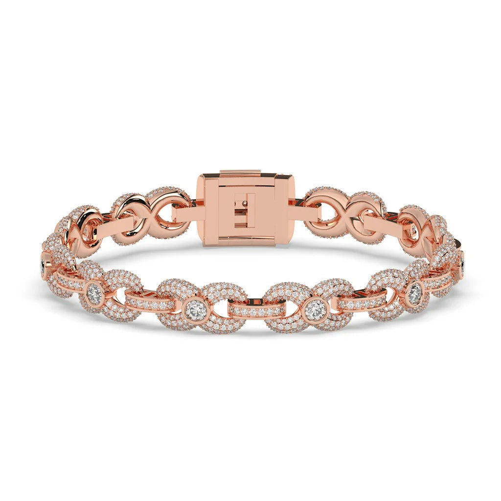Aura Bezel Men's Silver Bracelet03