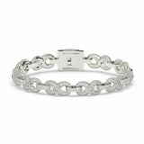 Aura Bezel Men's Silver Bracelet 