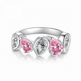 Blush Harmony Silver Ring for Women 