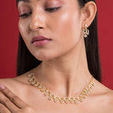 Buy Luxaore silver necklace set online