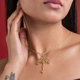 Buy Luxaore tree designed necklace for girls and young women