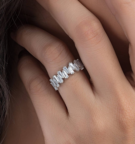 buy real silver ring for women by Luxaore