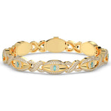 Celeste Evil Eye Men's Silver Bracelet01
