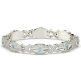 Celeste Evil Eye Men's Silver Bracelet 