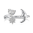 Celestial Romance Silver Ring for Women 