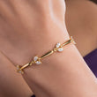 Designer silver bracelet for women with a sophisticated touch, perfect for formal and casual events.