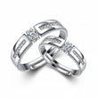 Destiny Bridge Silver Couple Ring 