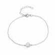 Dewdrop Silver Anklet for women 