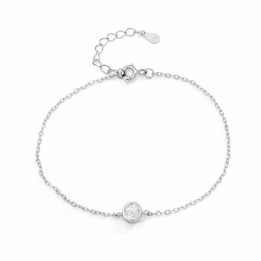 Dewdrop Silver Anklet for women 