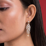 Diamond placed chandi ki Earrings for girls