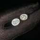 Oval Shape Zirconia Diamond Silver Earring