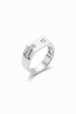 Echelon Silver Ring for Men 